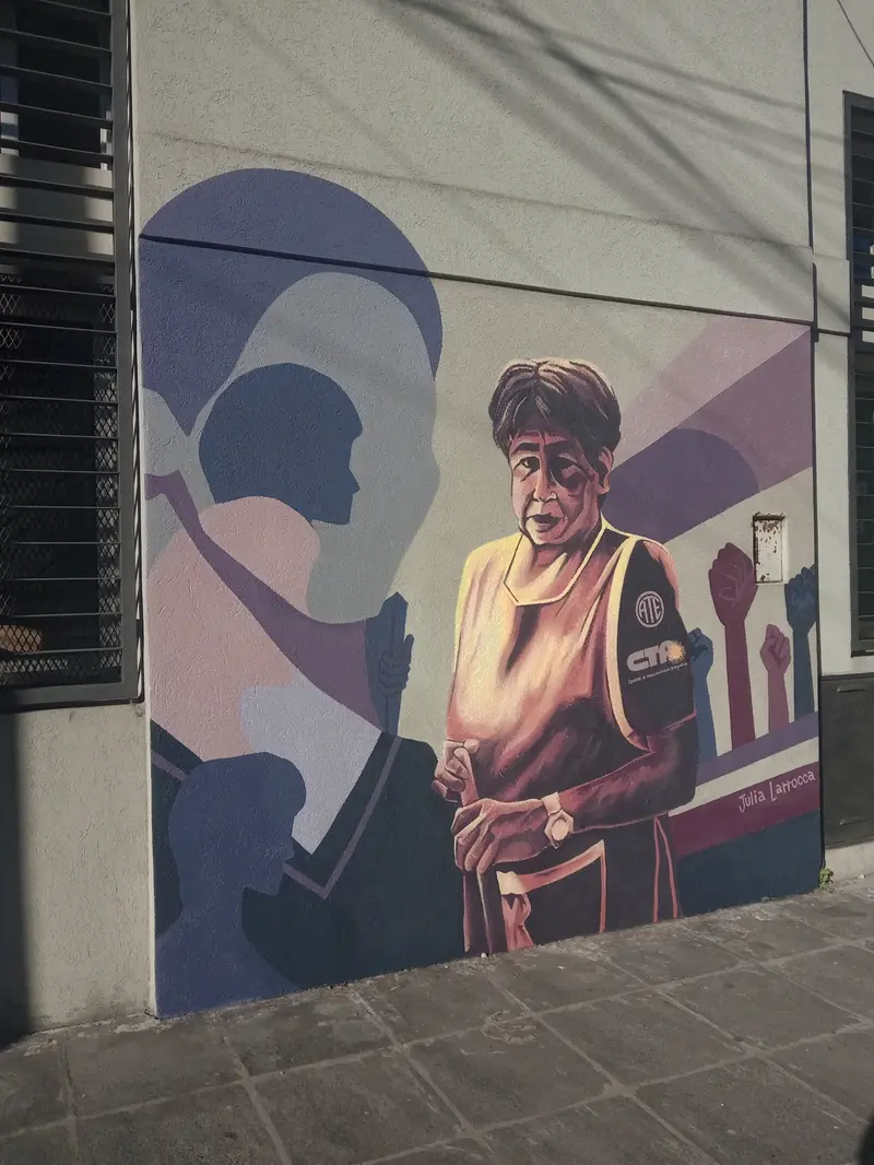 Mural terminado, vista frontal