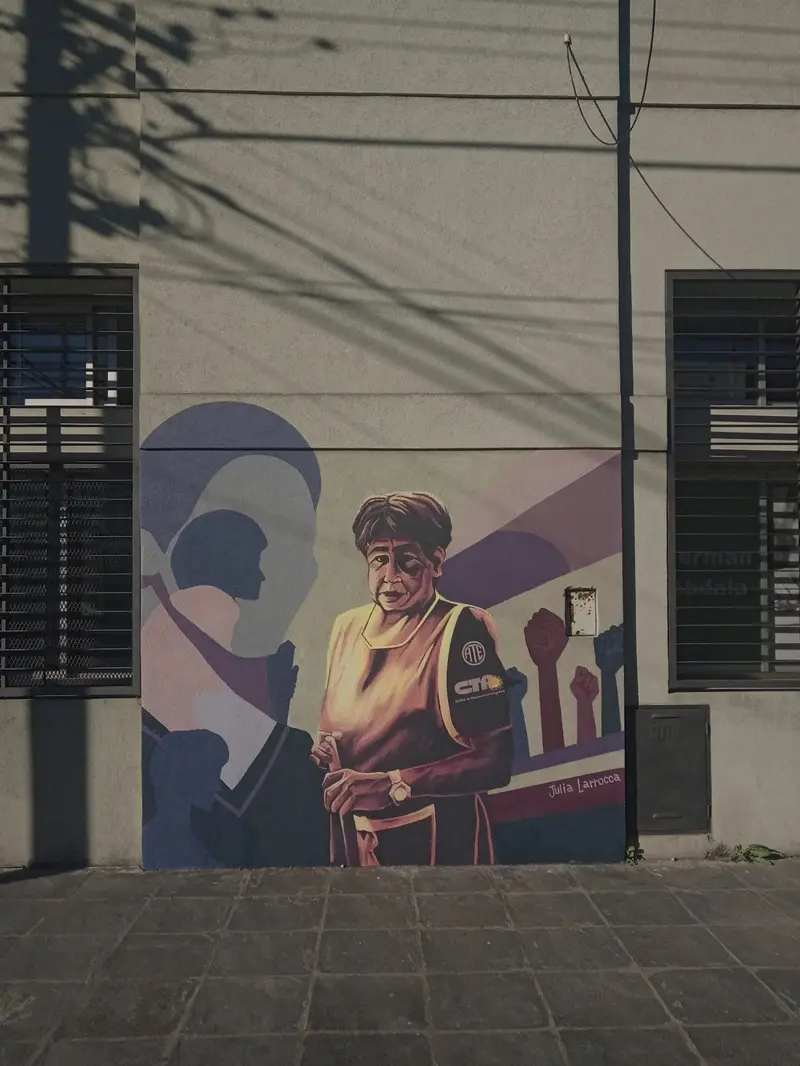Mural terminado, otro ángulo