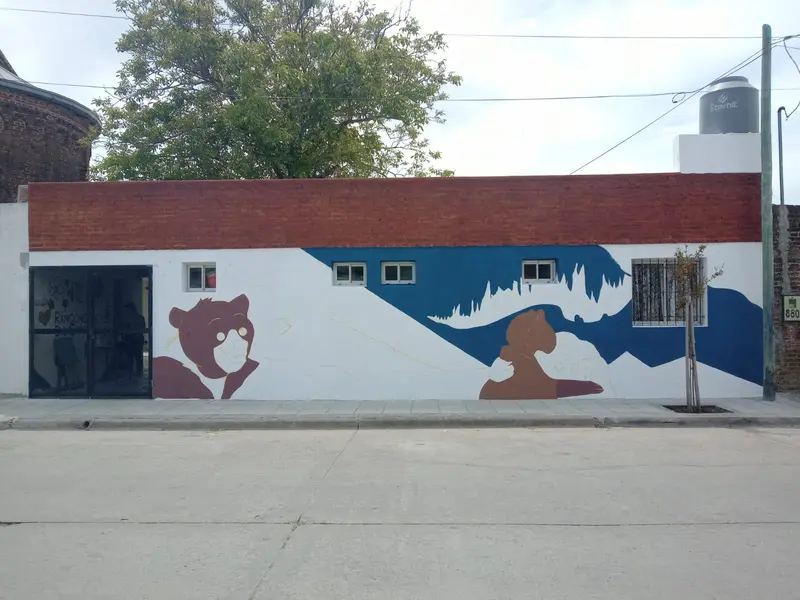 El mural a medio camino